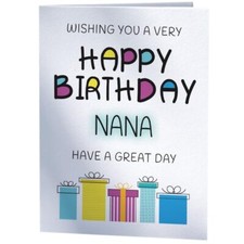 Happy Birthday Nana - Birthday Card For Nana