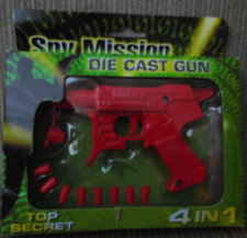 Die Cast Gun, 4 in one, Potato gun, Shoots Water, Fires Bullets and Click gun