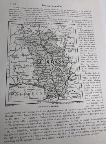1923 map kilkenny - map, county