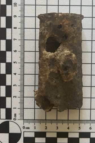 Ww1 german shrapnel damaged - shrapnel,