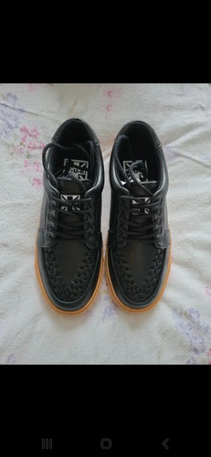 Tuk black leather sneakers - black,