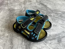 Baby Boys Sandals Size 4 Blue Black  Shoes Toddler
