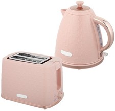 HOMCOM Kettle and Toaster Set