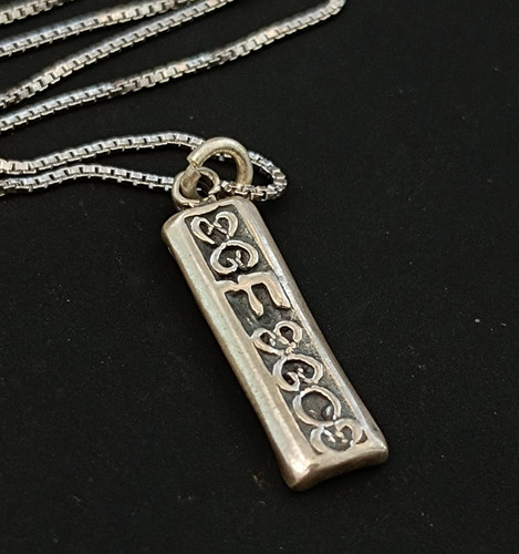 Mezuzah chai necklace vintage - mezuzah,