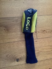 Dunlop Loco Crazy Long Headcover Black and Yellow