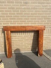 Wood Beam Fire Surround solid Wooden Fireplace Mantelpiece Modern Contemporary