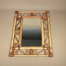 Vintage Bamboo Rattan Wall