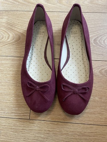 Sole diva burgundy red faux - sole,