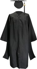 Matte Graduation Cap and Gown