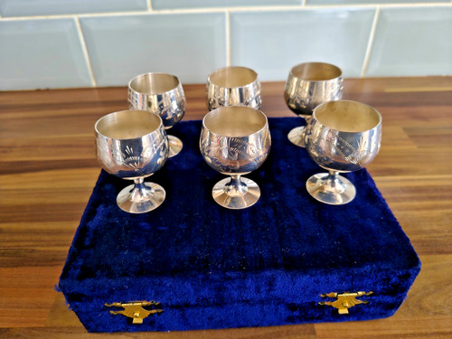 Small silver plated - 6,