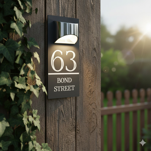 Personalised house number - personalised,