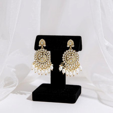 New Ethnic Jumhka Earrings Set Women Gold Stylish Indian Pakistani Jewellery