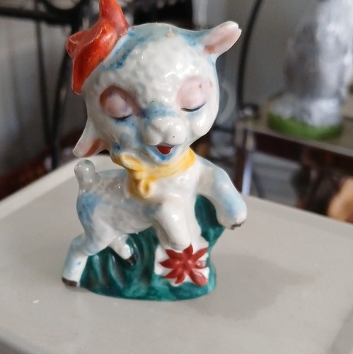 Vintage 1950s ceramic - vintage, lamb