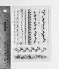 Clear rubber stamps script - clear,