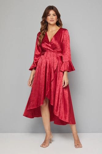 Wallis wine fit flare - &,
