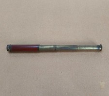 Vintage 3-Draw Brass & Wood