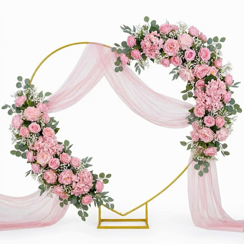 Gold heart wedding - wedding, backdrop