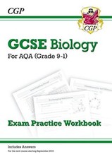 New Grade 9-1 GCSE Biology: AQA Exam Practice Workbook (with answers) By CGP Bo