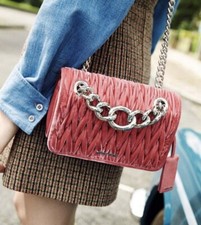 Miu Miu Pink Velvet Shoulder