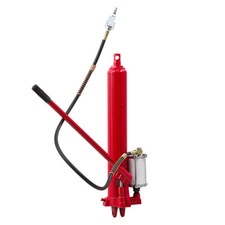 8T Hydraulic Long Ram Jack with Air Pump Clevis Base Engine Hoist Cylinder Red