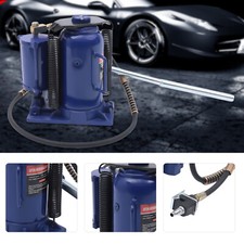 20 Ton Pneumatic Air Hydraulic Bottle Jack w/ Manual Hand Pump Car Van Truck UK