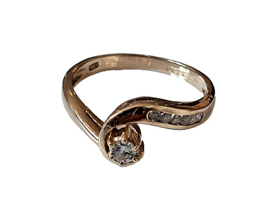 9ct yellow gold knot - yellow, ring