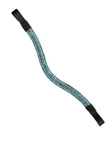Sparkly curve shape browband - sparkly,