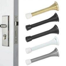 Door stop silver gold spring - door,