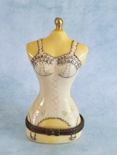 Trinket box hinged - hinged, porcelain