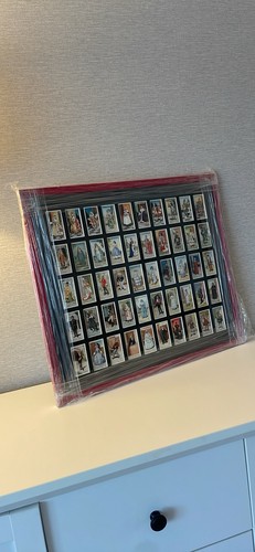 Framed cigarette cards - cigarette,