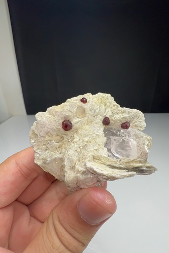 Garnet with feldsfer - garnet,