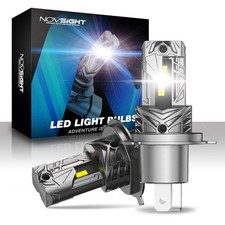 NOVSIGHT 2x H4 9003 Super White 22000LM LED Headlight Bulbs High Low Beam Combo