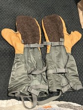 US GI Arctic Military Mittens Air Force Cold Weather Flyers Gloves N-4B ~ Medium