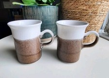 2 Vintage Stoneware Mug Mugs