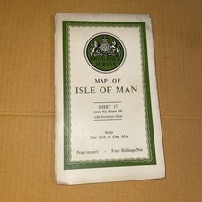 Vintage Map Isle Of Man