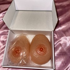 Fake Boobs pear shape Bra Enhancers Silicone Breast Forms 1,000g d cup