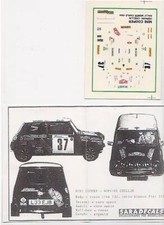  1/43 RARE DECAL AUSTIN MINI