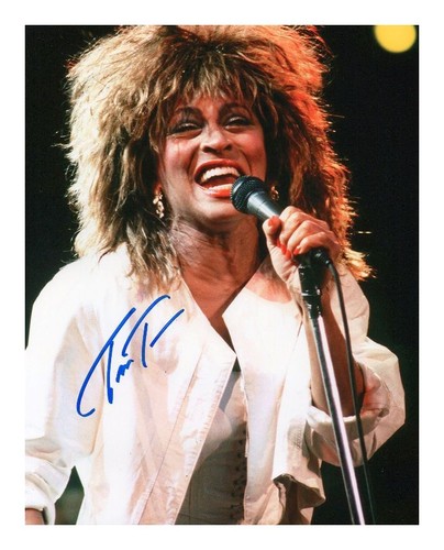 Tina turner autographed signed - tina,
