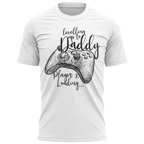Levelling daddy t shirt - up,