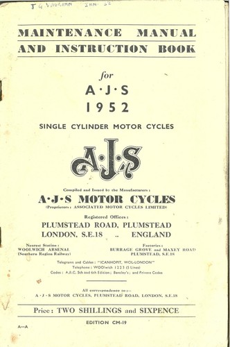 Ajs motorcycle 350 ms - 350, 16