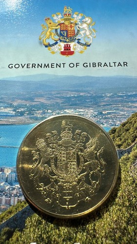 Gibraltar coin pound - coin, £5