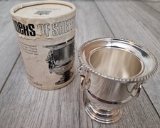 Viners Of Sheffield Miniature Wine Cooler Sulver Plated In Original Box