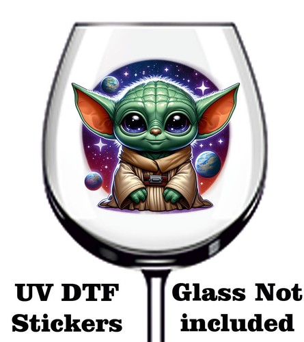 Colourful baby yoda dtf - baby, uv-dtf