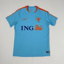 Nike Netherlands 2016/17 Blue Orange Training Football Shirt Mens Large