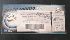Derby county ticket - derby, ticket/stub