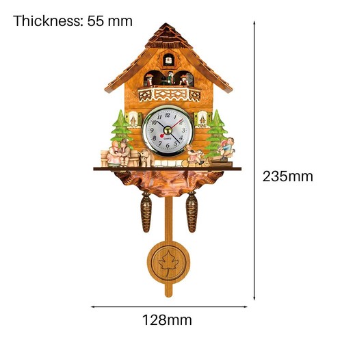 Retro nordic wooden - wooden, cuckoo