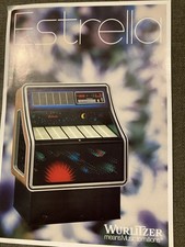 Wurlitzer Estrella 200 Selection Vinyl Jukebox A4 Glossy Brochure Promo Leaflet