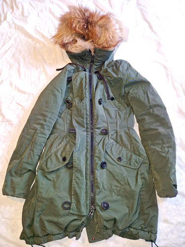 Moncler green hooded down - hooded,