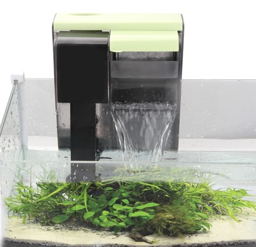 Aquarium filter hang back - filter, on