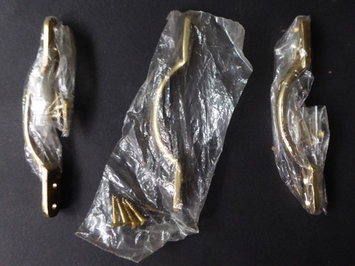 Vintage 80s brass drawer sash - , drawer/sash